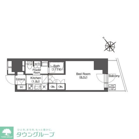 コンフォリア東大井Iの物件間取画像